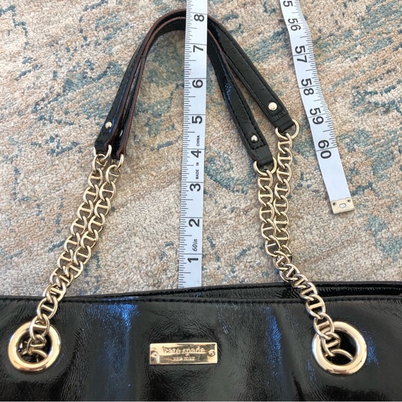 ♠️ Kate spade New York ♠️ large black patent leather handbag - Picture 16 of 17